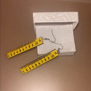 Yellow Ruler Earrings